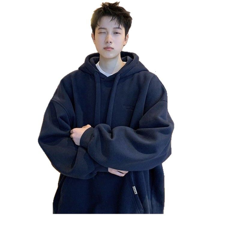 Spring and Autumn 2025 New Top American Trendy Boys Loose Coat Hoodie Enlarged