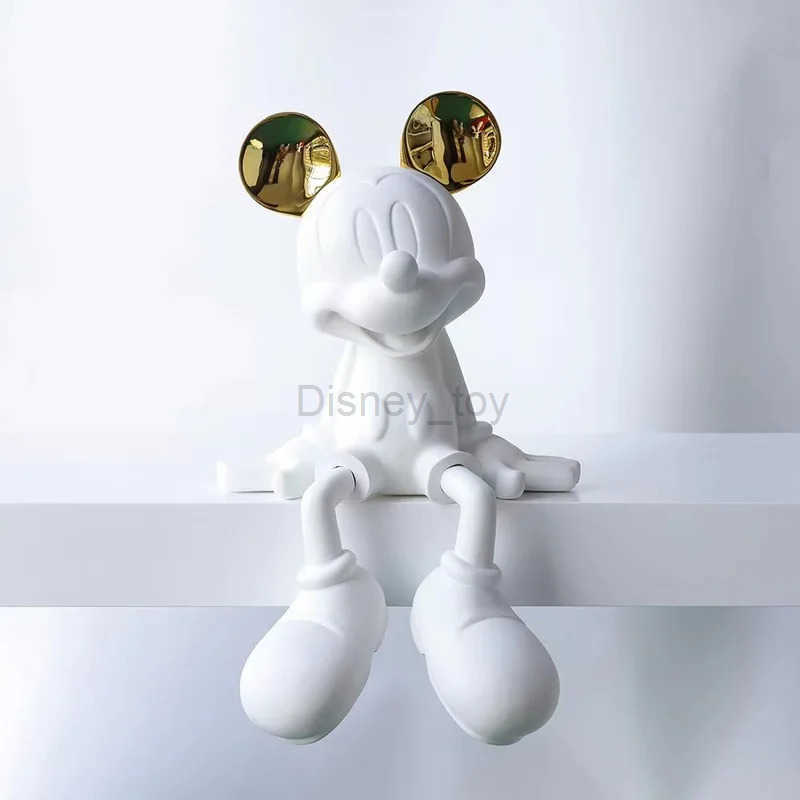 Disney Sitting Cross-Legged Cartoon Mouse Home Decor Figurines Modern Living Room Entrance Tv Cabinet Desktop Decor StylishGifts Y250509