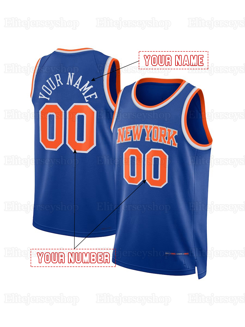 Custom Basketball Jerseys Jalen 11 Brunson Mikal 25 Bridges Josh 3 Hart Julius 30 Randle 23 Robinson Donte 0 DiVincenzo OG 8 Anunoby