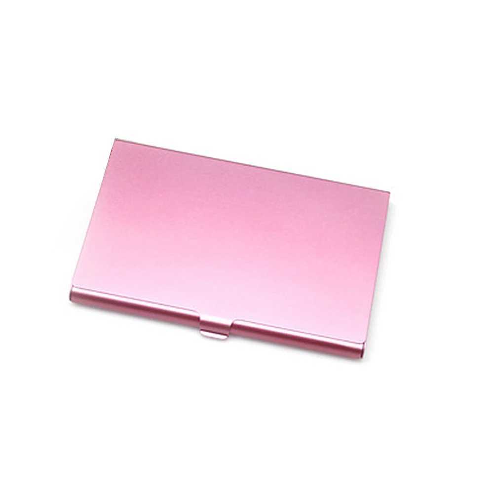 Creative Aluminium Alloy Business Card Case Card Holder Metal Box Cover Credit Men Business Card Holder Card Metal Wallet Z250621