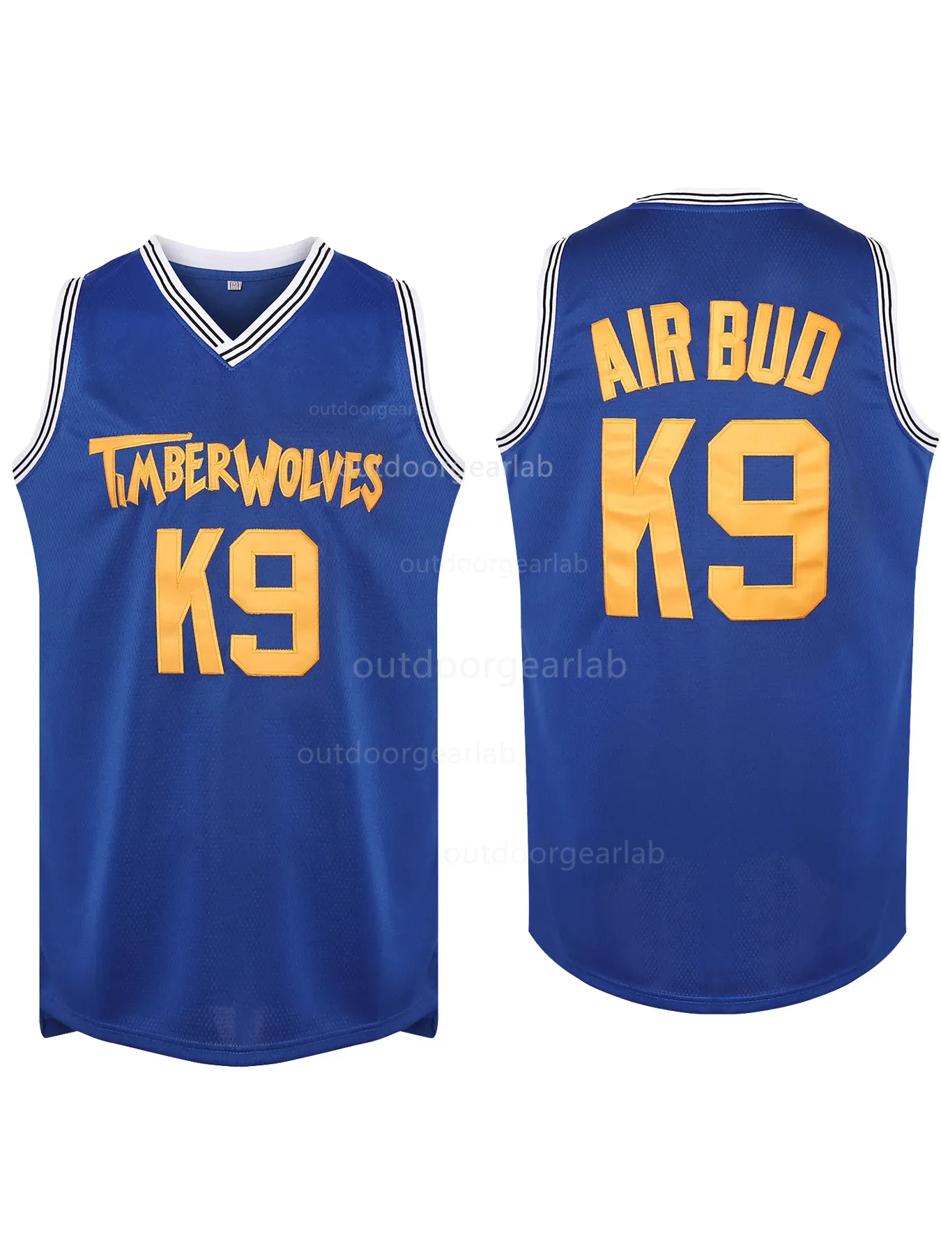 Men's K9 Air bud Basketball Jerseys Double Stitched Personalized Name Number comfortable and breathable sports basketball tops