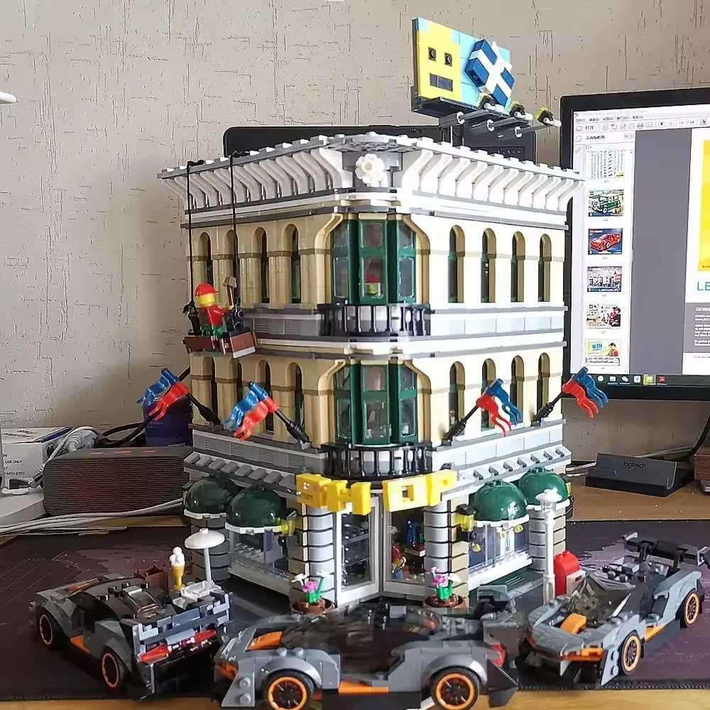 2025 Creatoring Expert Brick Bank Detectives Assembly Square Model MOC Street View Building Blocks Toys 10255 10251 10211 10185 X2505091
