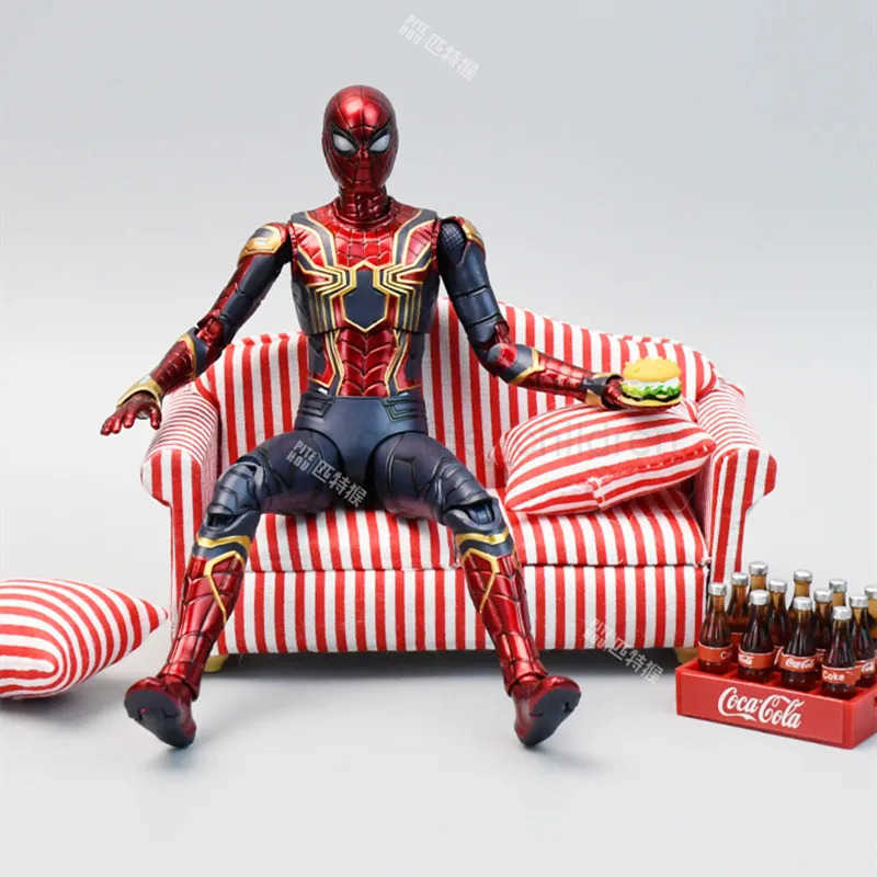 Disney ZD Toy Spider Man No Way Home Marvel legends 1/10 Peter Parker Gold Black Red Model Action Figure Adult Collectible Toy W250509