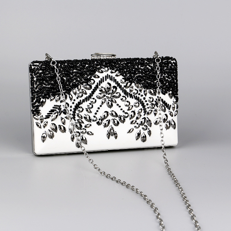 Free Shipping Luxury Brand New Women's Designer Social Socialite Banquet Handbag Pearl Embroidered Dress Cheongsam Bag Women's Evening Dress