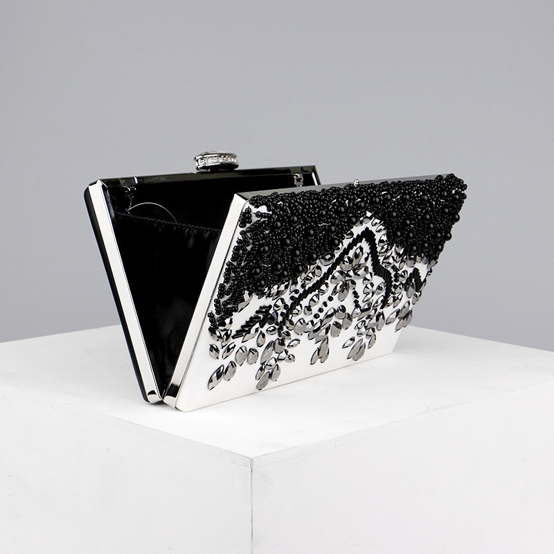 Free Shipping Luxury Brand New Women's Designer Social Socialite Banquet Handbag Pearl Embroidered Dress Cheongsam Bag Women's Evening Dress