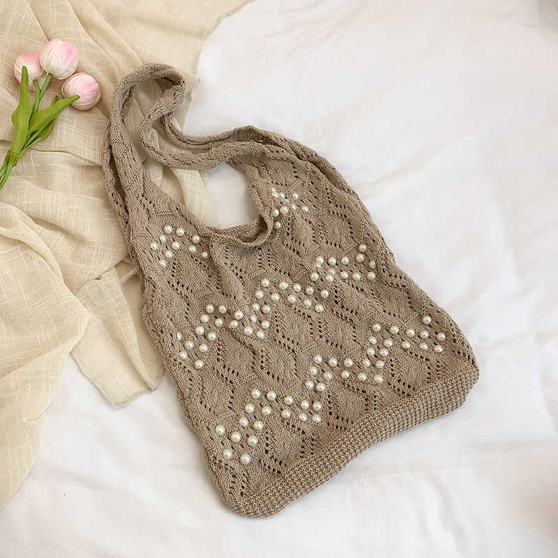 Summer woven bag for women 2025 large capacity new beach vacation beach single shoulder handbag small fresh water bucket bag