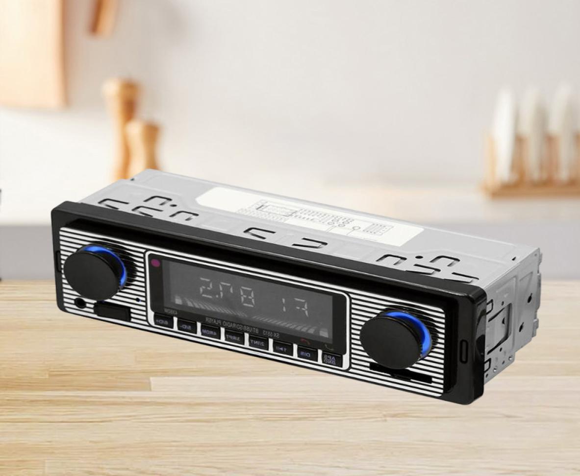 Bluetooth Vintage Car Radio MP3 Player Stereo USB AUX Classic Car Stereo o19388809