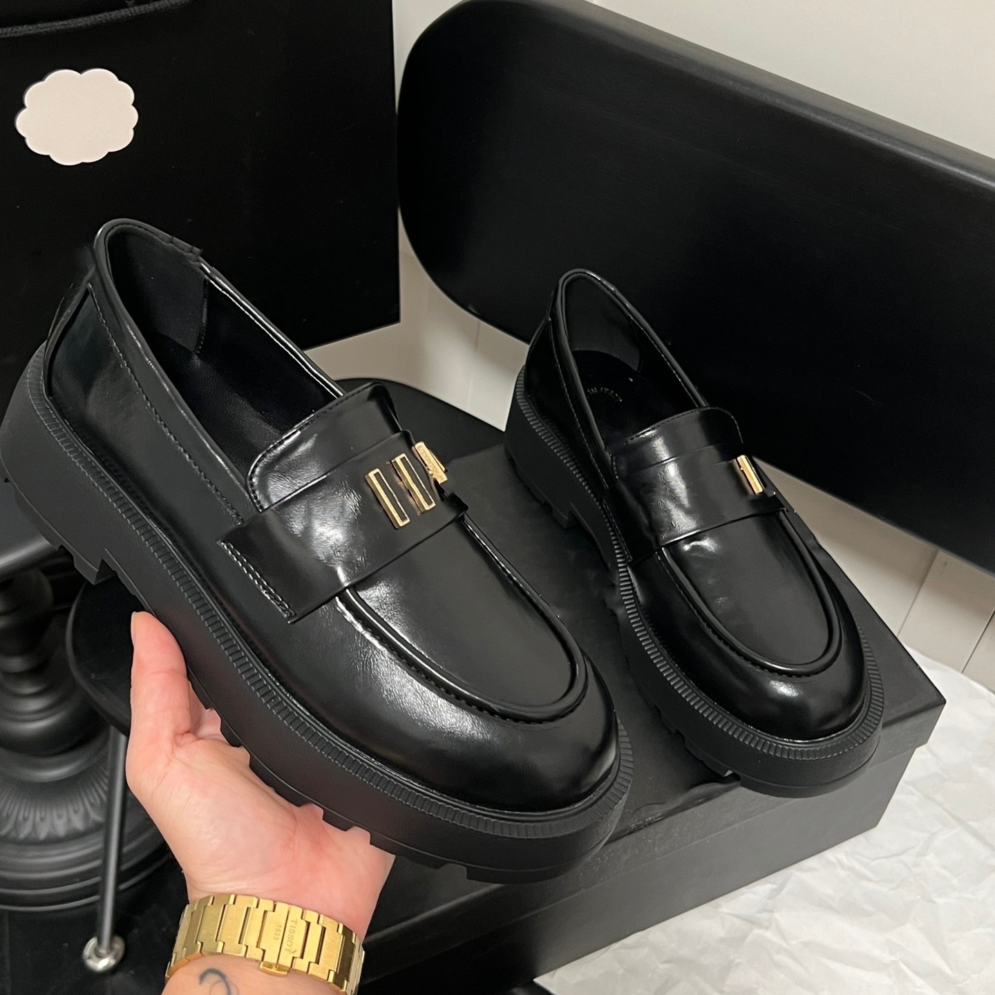 womens Dress shoes designer Ballet shoes Flat boat shoe leather bow Dance formal shoes Lady Trample Lazy Loafers Quilted Leather Ballet Dress Shoes Luxury shoes 35-40