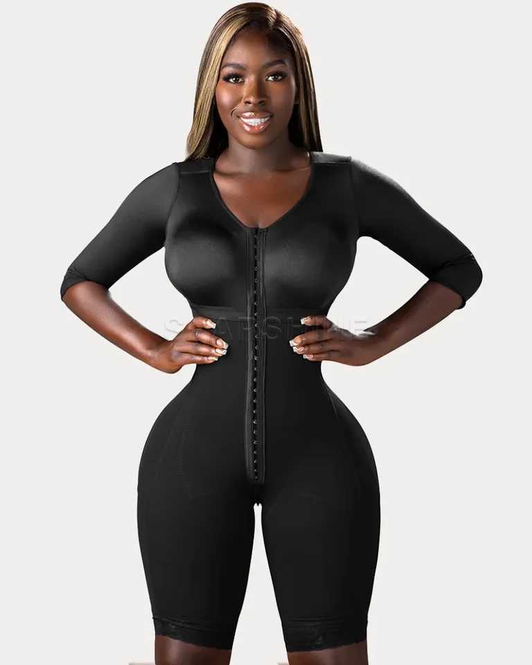 Post-Surgery Fajas Colombianas | Full Body Waist Shrinking Technology 3 Compression Hook Levels Surgery Results Girdle W250509