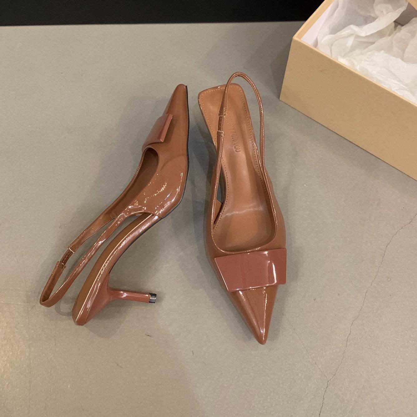 2025 new hot Free shipping Women High Heels Sandals Sexy Pointed Toe Dress Party Shoes Summer Slippers Designer