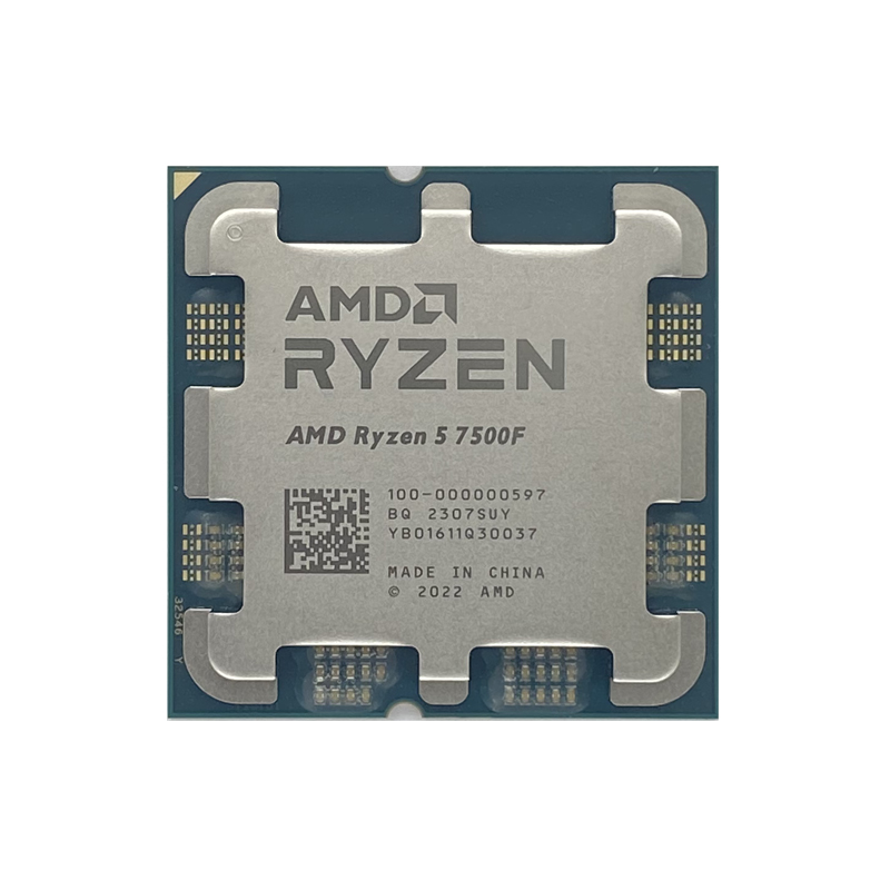 NEW AMD Ryzen 5 7500F R5 7500F 3.7GHz 6-Core 12-Thread CPU Processor 5NM L3=32M 100-000000597 Socket AM5 Without cooler