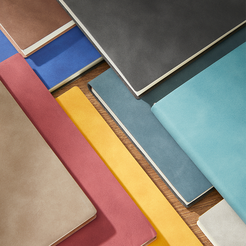 A5 Soft Leather PU Cover Notebook Diary Notebook Minutes of Business Meetings Notepad School Supplies