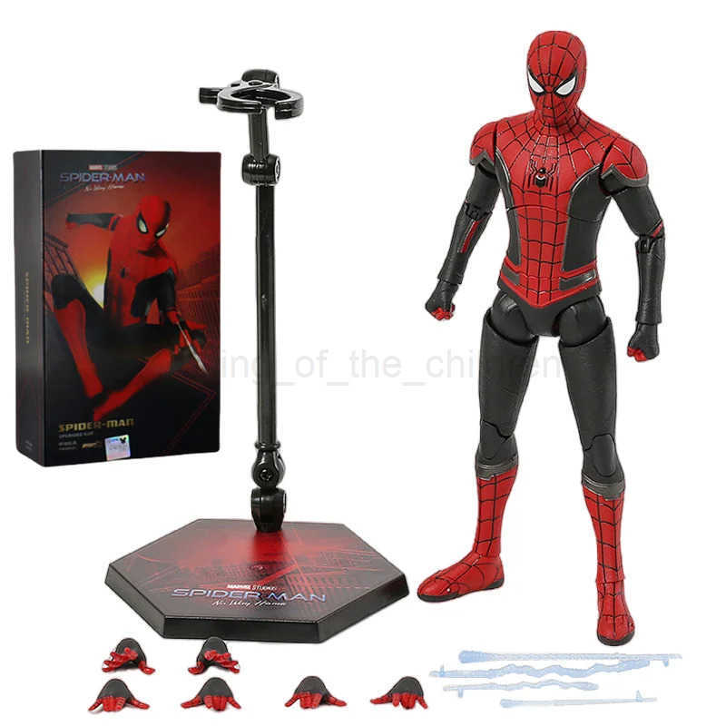 Disney ZD Toy Spider Man No Way Home Marvel legends 1/10 Peter Parker Gold Black Red Model Action Figure Adult Collectible Toy W250509