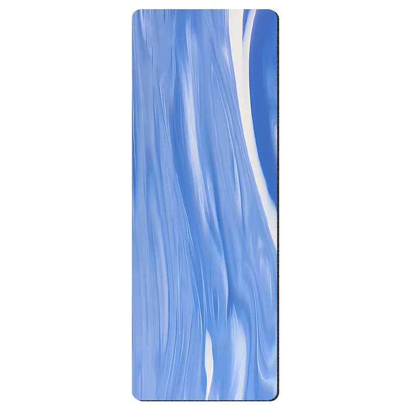 Upgraded and thickened 8mm suede rubber yoga mat with anti slip soft and shock-absorbing properties suitable for home fitness and bad habitsXJ250419