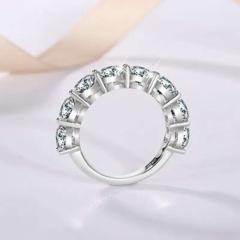 sterling sier pass dia tester 4/5CT VVS1 D color moissanite ring designer for women girl wedding engagement rings jewelry woman gift with box designer