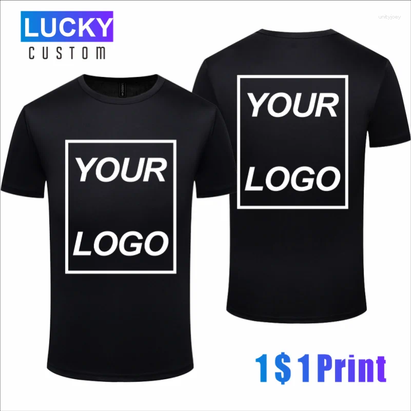 Men's T Shirts Quick-Drying Short-Sleeved Gym Running Moisture-Wicking Round Neck T-Shirt Custom Printed/Embroidered With Logo Pattern