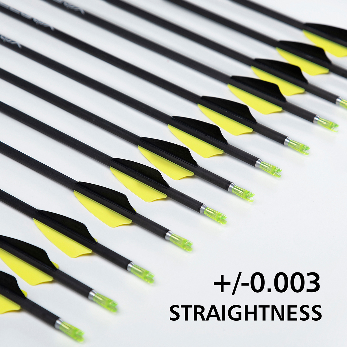 Archery Targeting Arrows without Arrow Tips 31inch 4.2mm Spine350 Hunting Arrows Carbon Training Arrows for Recurve Bow & Compound Bow Practice Arrows