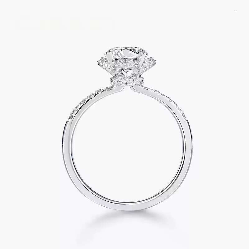 Gorgeous 1ct Eternity Ring Moissanite VVS White D Color Gra Certified Moissanite Rings Hotsale Moissanite Engagement Ring