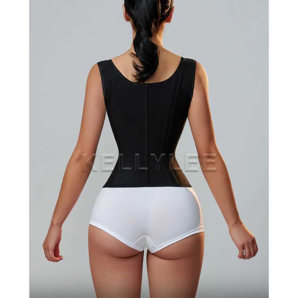 Highly Compressed Sexy Body Wrap Waist Trainer Adjustable Tummy Belt Waist Trimmer with Shoulder Straps for Postpartum Recovery W250509