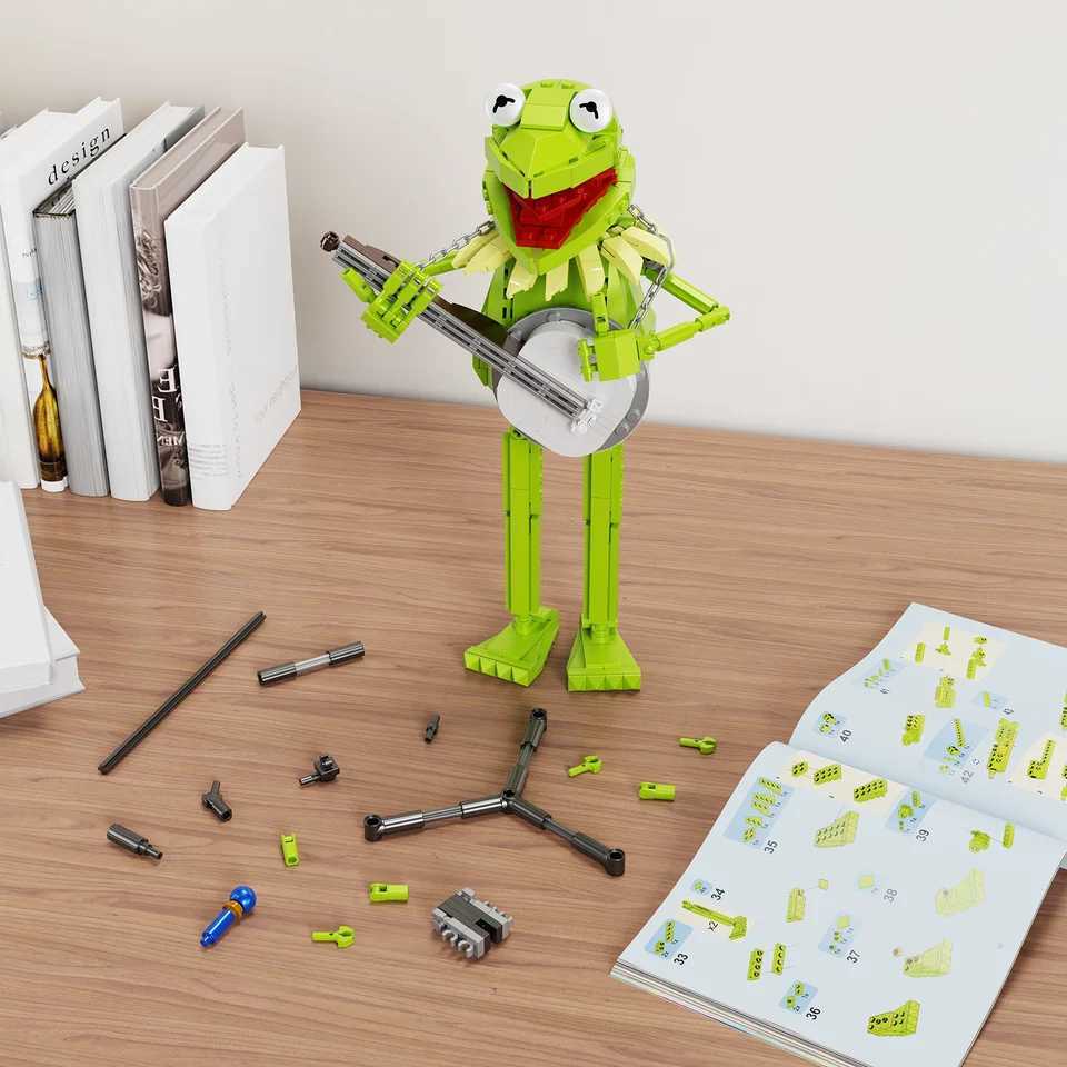 Big Frog Muppet Show Building Block Set Cartoon Doll Funny Stage Scene Action Figure Model Bricks Gifts for Kids Adults X250509