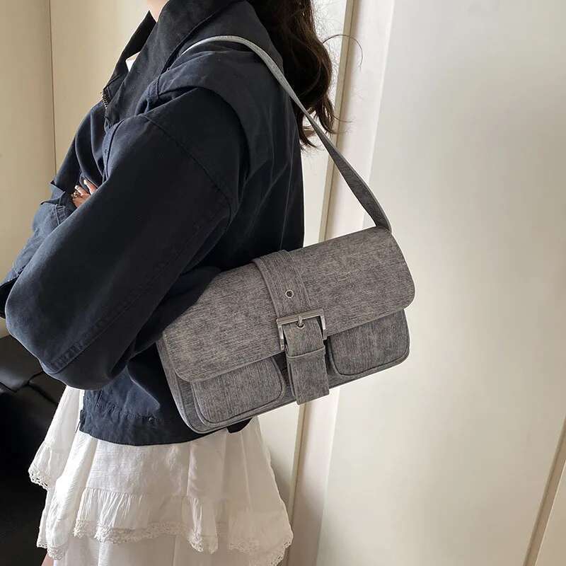 Women's Casual Underarm 2025 Spring New Model, A Small-niche Designed Shoulder and Crossbody Bag, Small Square Handheld Bag