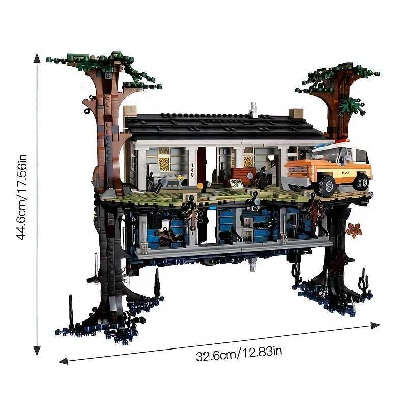 2287PCS Upside Down World Building Blocks Toys Ornaments Assembly Model Bricks Sets Boys Girls Adult Easter Birthday Gifts X250509