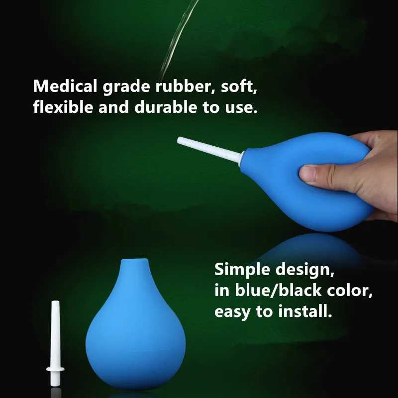 Enema Bulb Syringe Anal Cleaner Rubber Enema Irrigator Female Vagina Anal Shower Cleaner for Feminine Hygiene EnemaW250509