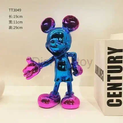 Disney 2025 20-30cm Minnie Mouse Drcor Figure Resin Statue Anime Figures Simple Modern Collection Dolls Fashion Toys Living Room Deco Y250509