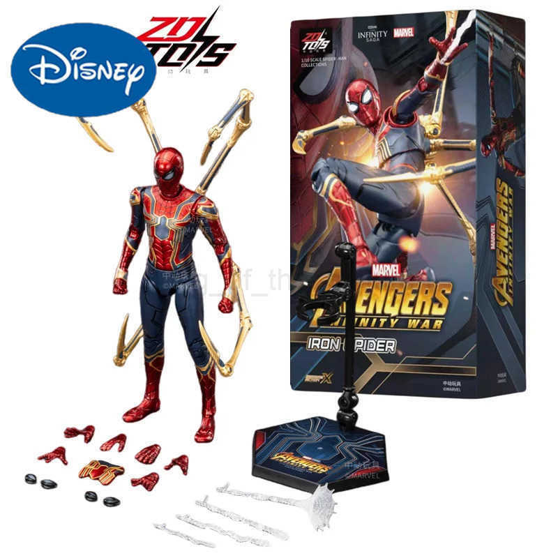 Disney ZD Toy Spider Man No Way Home Marvel legends 1/10 Peter Parker Gold Black Red Model Action Figure Adult Collectible Toy W250509