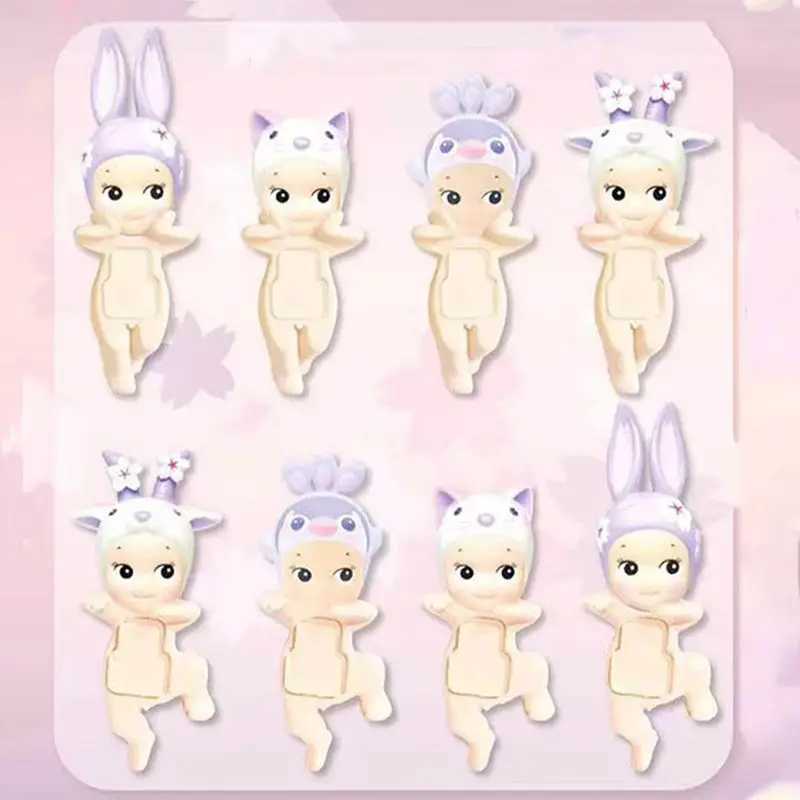 New Cherry Blossom Series Blind Box Anime Mini-Character Desktop Decorations For Girls Christmas GiftsXJ250509