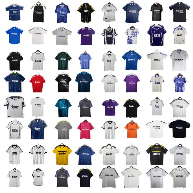 2005 2006 2007 2008 Real Retro RONALDO MadridS Soccer JerseyS GUTI ZIDANE RAUL R. CARLOS Football shirt CARLOS FIGO MIJATOVIC 98 99 00 01 02 04 05 06 07 08 camesita de futol