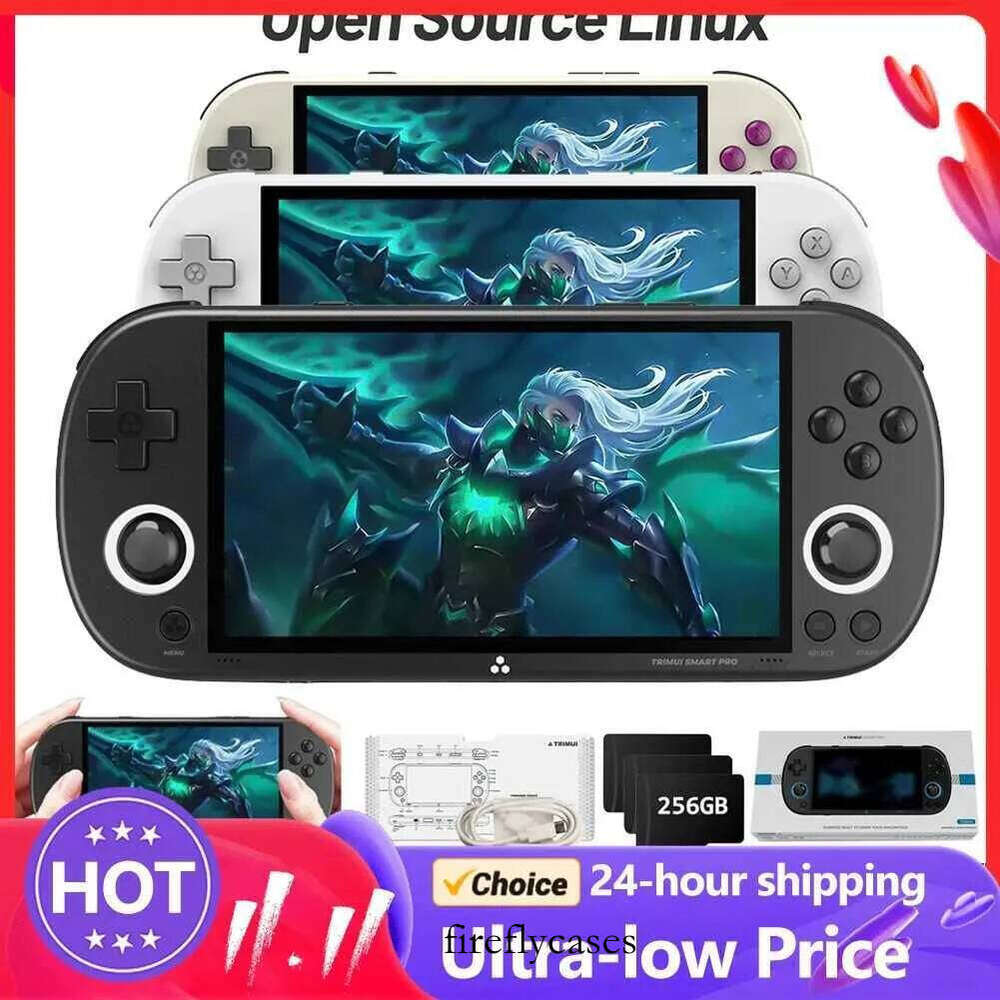 Trimui Smart Pro Handheld 4.96Ips Sn Linux System RGB Joystick Video Game Console Gift 30000+ Games