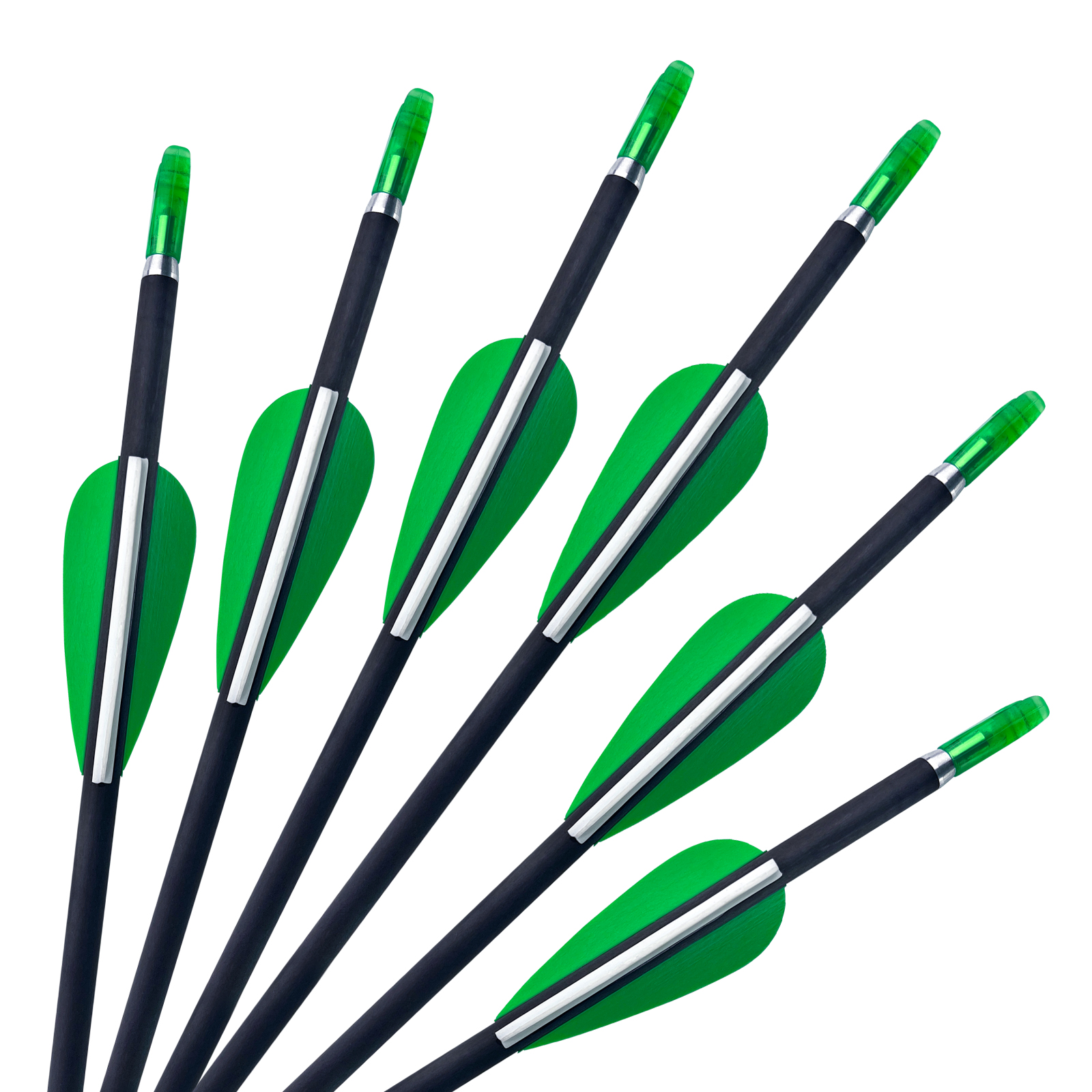 Archery Arrows without Arrow Heads Spine350-1500 31inch Targeting Arrows 4.2mm Hunting Arrows Carbon Practice Arrows for Recurve Bow & Compound Bow Gr