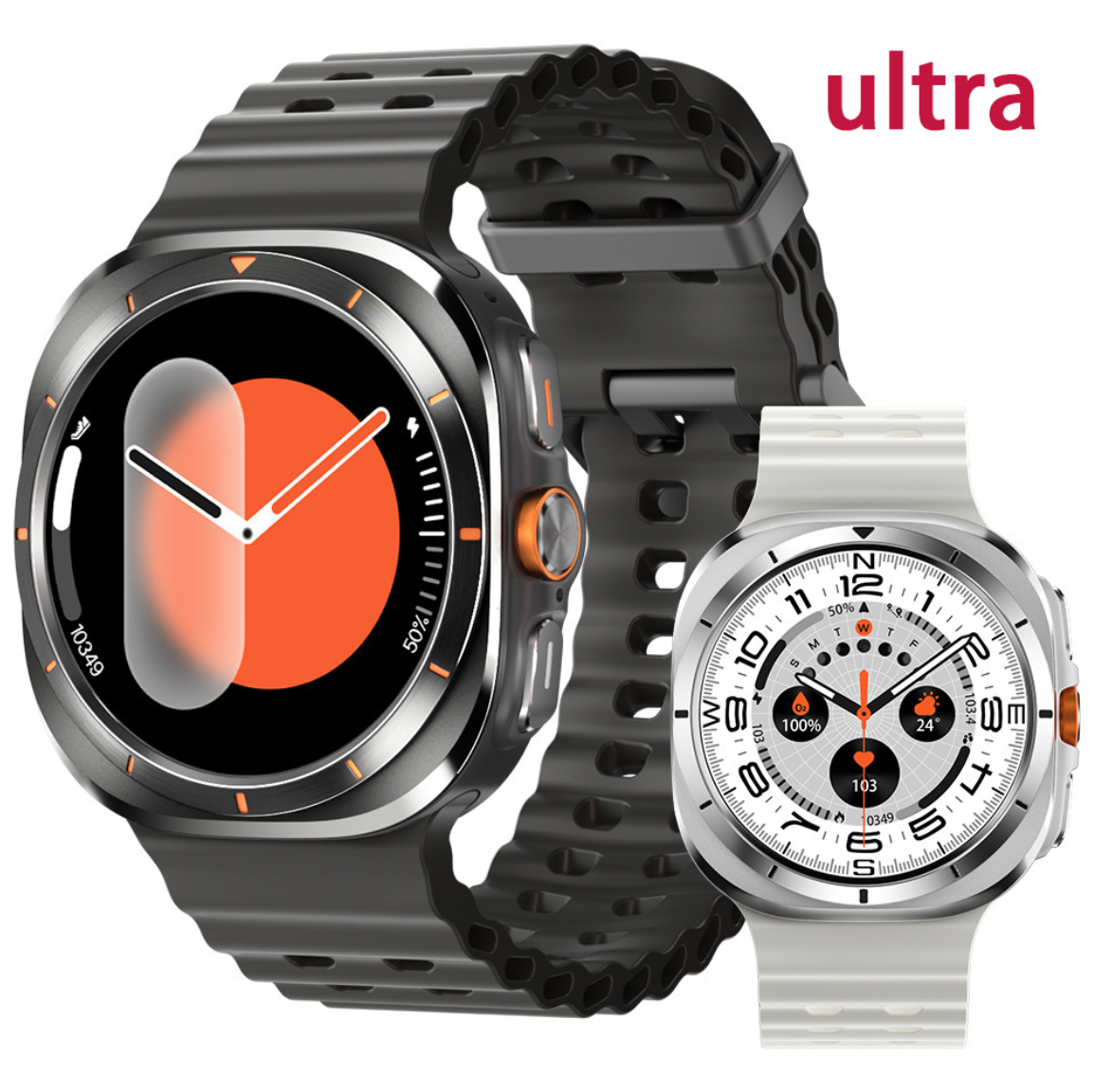 New watch ultra sports smart watch heart rate blood oxygen monitoring compass AI voice recording TWS connection