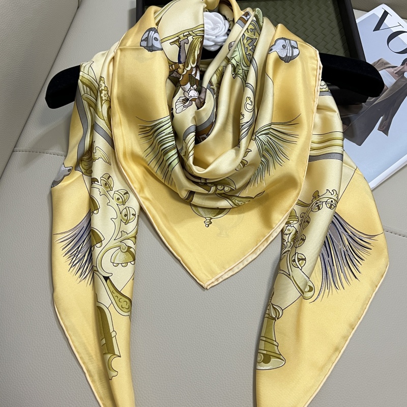 Womens Square Silk … - image