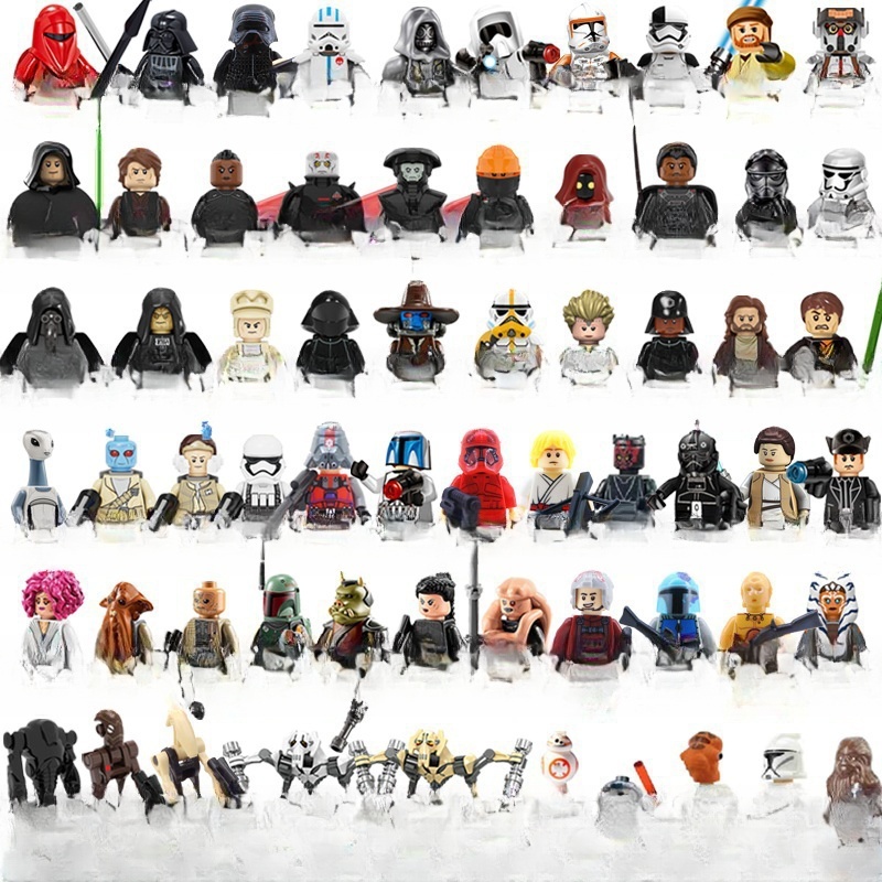 68Pcs/Lot 4.5cm Minifig Toys Gifts Assembled Building Block