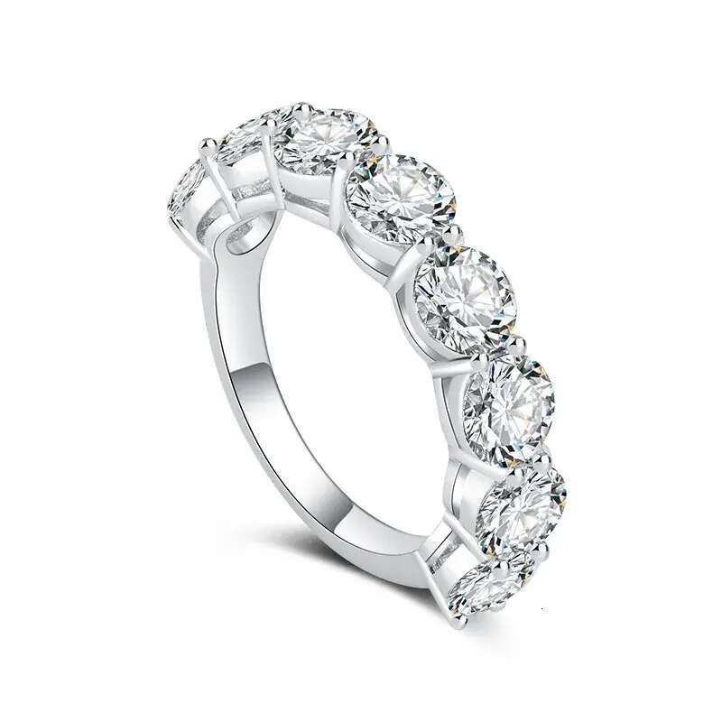 sterling sier pass dia tester 4/5CT VVS1 D color moissanite ring designer for women girl wedding engagement rings jewelry woman gift with box designer