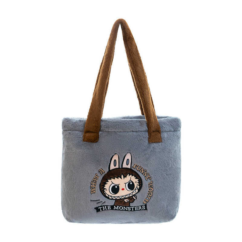 70% off wholesale Labubu Cartoon Backpack Labu Plush Grab hine Doll Playmate Childrens Crossbody Bag Zero Wallet 10A Quality Online