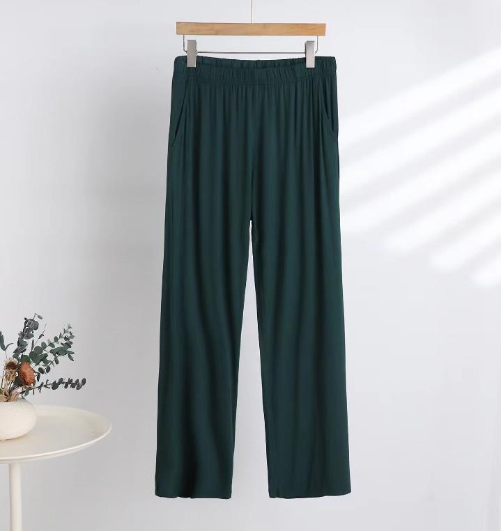 Men's Modal casual sport pants Spring Summer style with built-in waist straps large-sized breathable casual pants