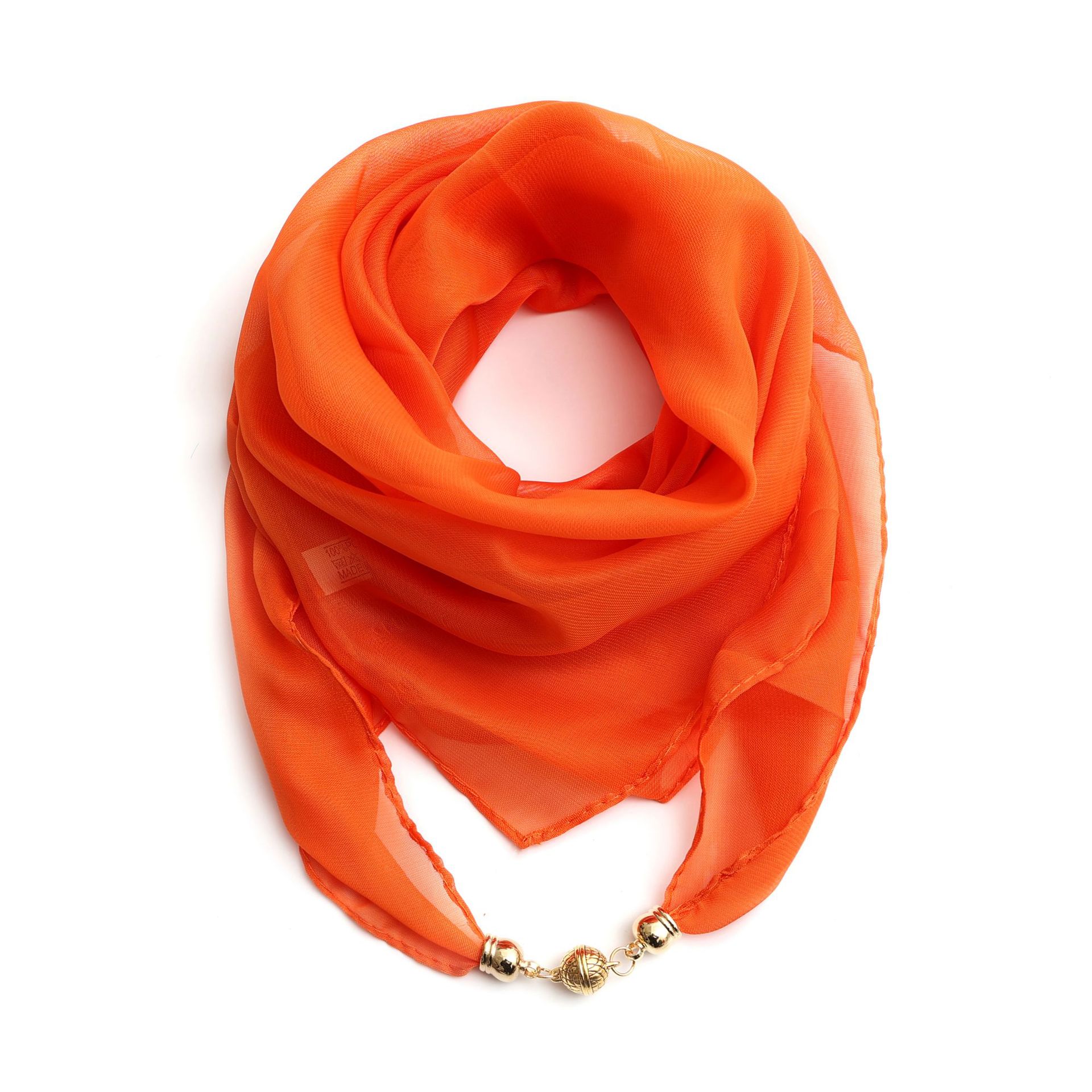 K660 Women's Spring and Autumn New Magnetic Snack Thin Red Square Scarf Scarf Scarf Decorative Versatile Neck Protection Lazy Scarf