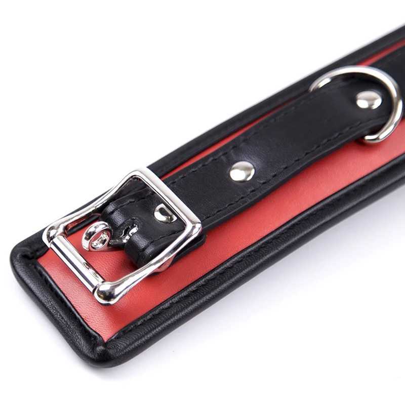 Bdsm Collar Leather And Iron Chain Link Sponge Filling Bdsm Slave Collars Women Bondage Collar Sex Toys For Couples Adults W250509