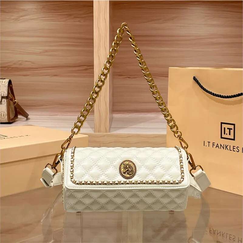 brand women's Light handbag 2025 new high-end texture fashionable single crossbody with chain shoulder bag