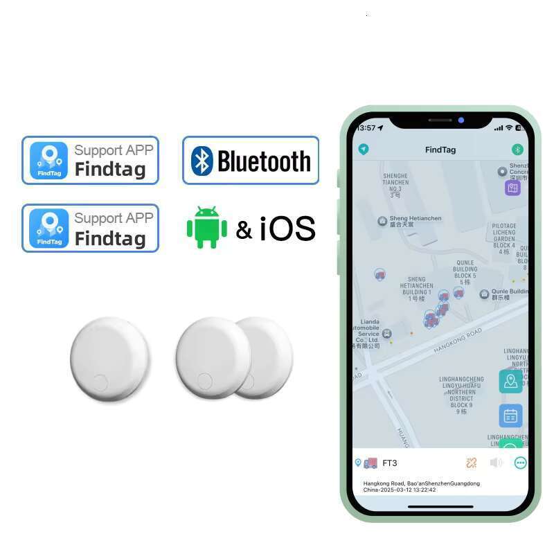 mini air tag gps ios android pet tracker historical track query bluetooth antilost device for pets and valuable