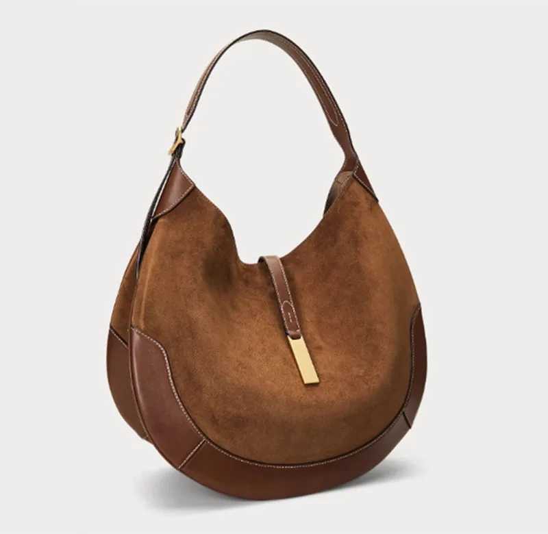 Designer Womens Shoulder Bag Maillard Autumn Winter Large Shopping Bag with Small Wallet Retro Artificial Suede Large Capacity Handbag Z250509