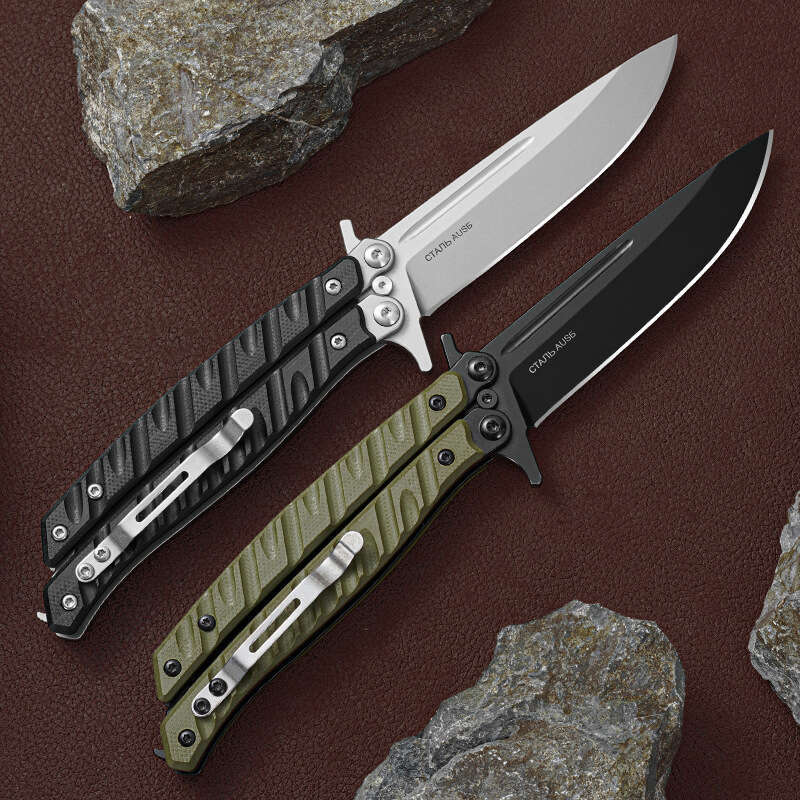 Butterfly Folding Multi functional Outdoor Portable Wilderness Survival Fruit Knife