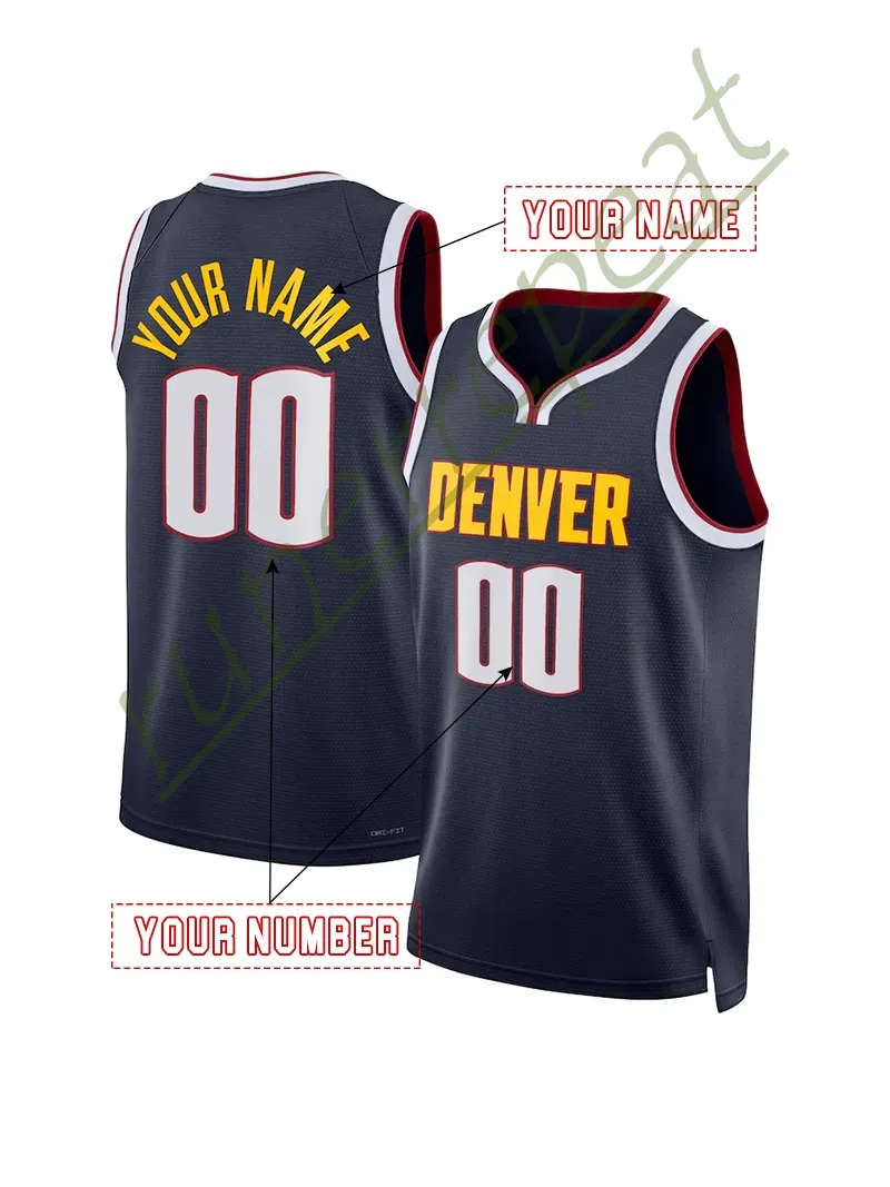Jokic 2024-25 CITY Basketball Jersey Westbrook Gordon Murray Custom Any Name Number