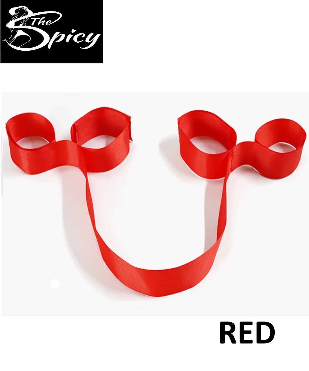 Adjustable Hand Ankle Cuff Bondage Erotic Restraint BDSM Strap Tie For Couples Wrist Handcuff Bandage SM Adult Sex Toys W250509