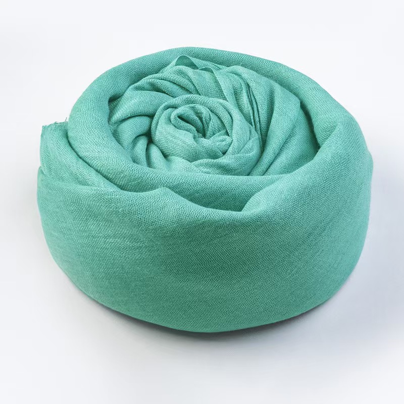 T665 cotton and linen solid color scarf female summer sun protection medium long gauze scarf Japanese and Korean literary beach long scarf travel neck