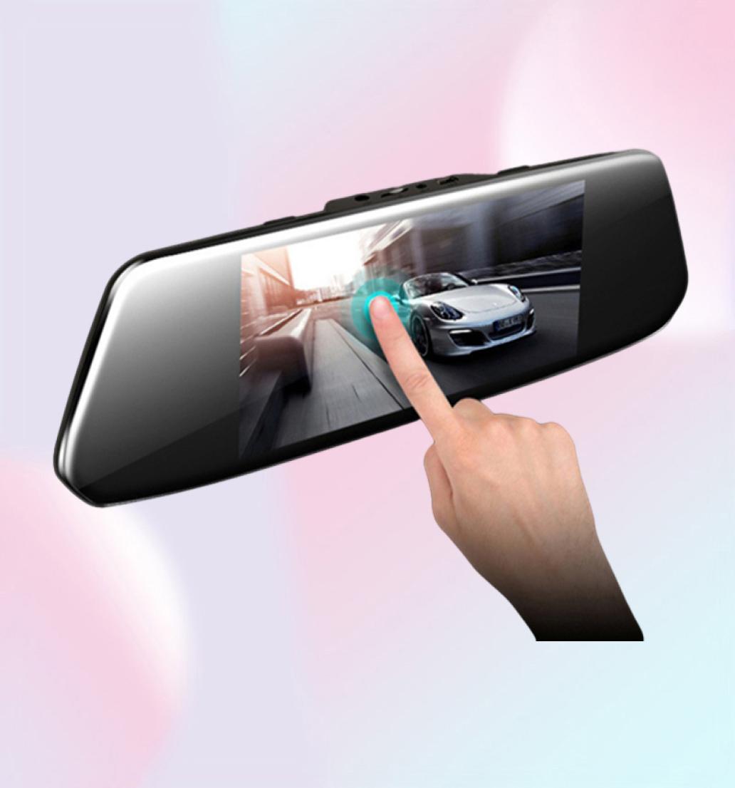 new 7 car dvr curved screen stream rearview mirror dash cam full hd 1080 car video record camera with 2 5d curved glass5868312