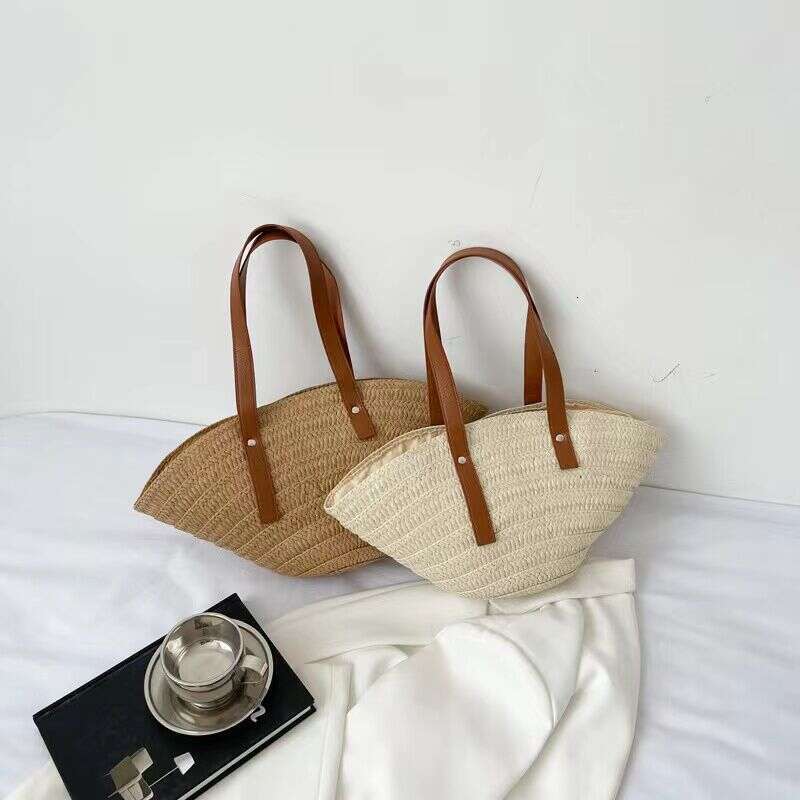 Beach Bag Shell Woven New Single Shoulder Portable Leisure Beach Grass Summer Handmade Women S Bag Trend KQ